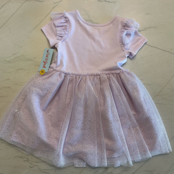Cat & Jack Purple Sparkle Tule Butterfly Dress - Picture 3 of 3